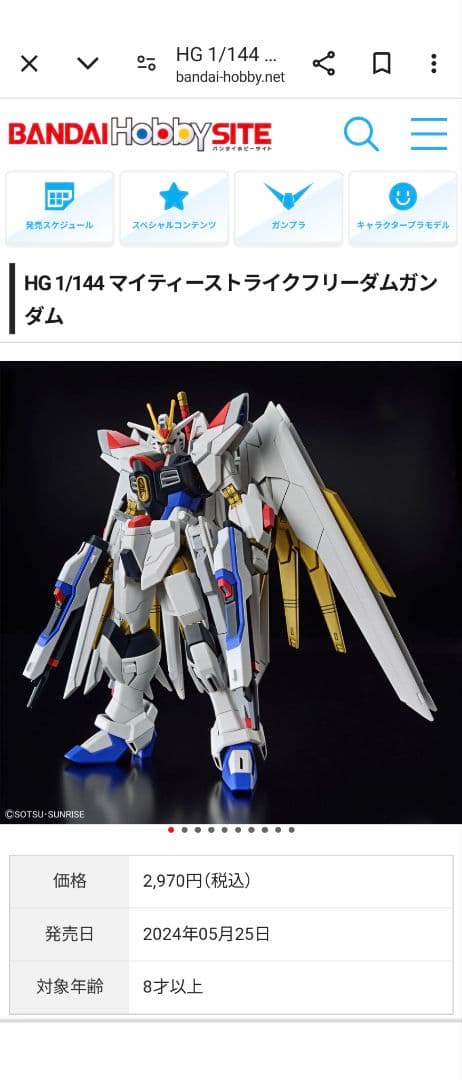 HG マイティーストライクフリーダムガンダム と戦わせたいアッガイ（ジャンク）