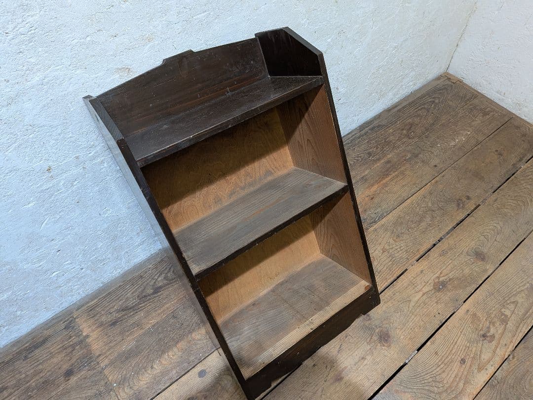 1122 ヴィンテージ　杉のオープンラック　飾り棚　収納棚　本箱　古道具　レトロ