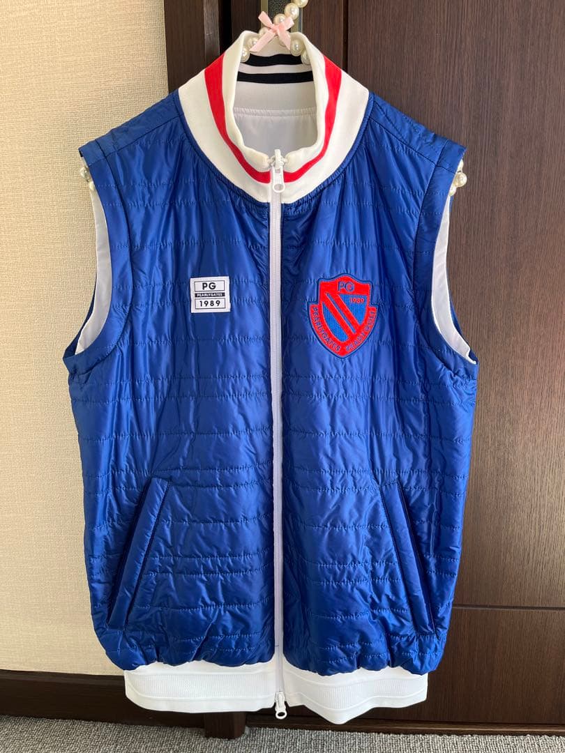 パーリーゲイツ　中綿ナイロンジャケット　リバーシブル　ベスト　4way ♪