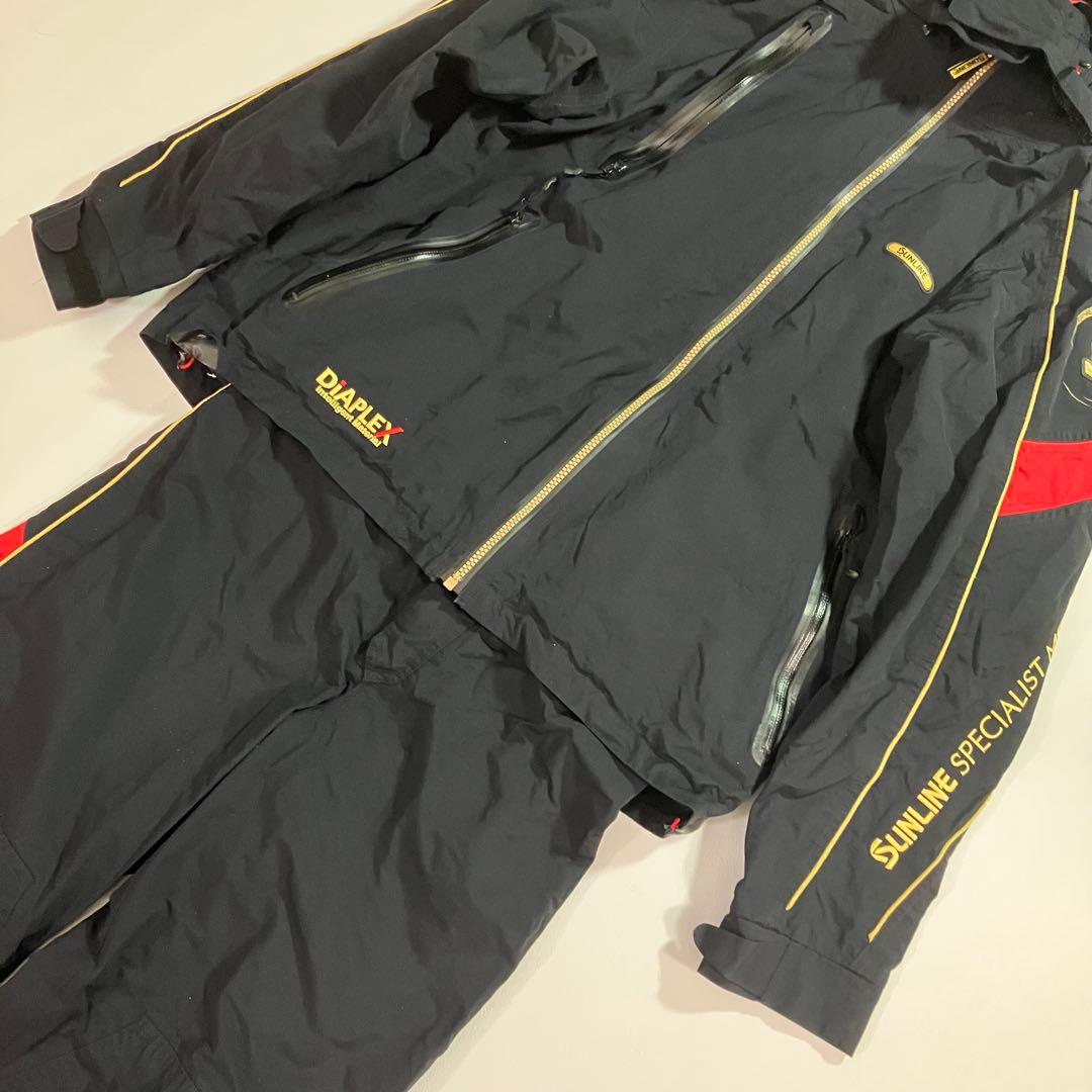 ✨XL✨SUNLINE DIAPLEX フィッシングスーツ　セットアップ　黒