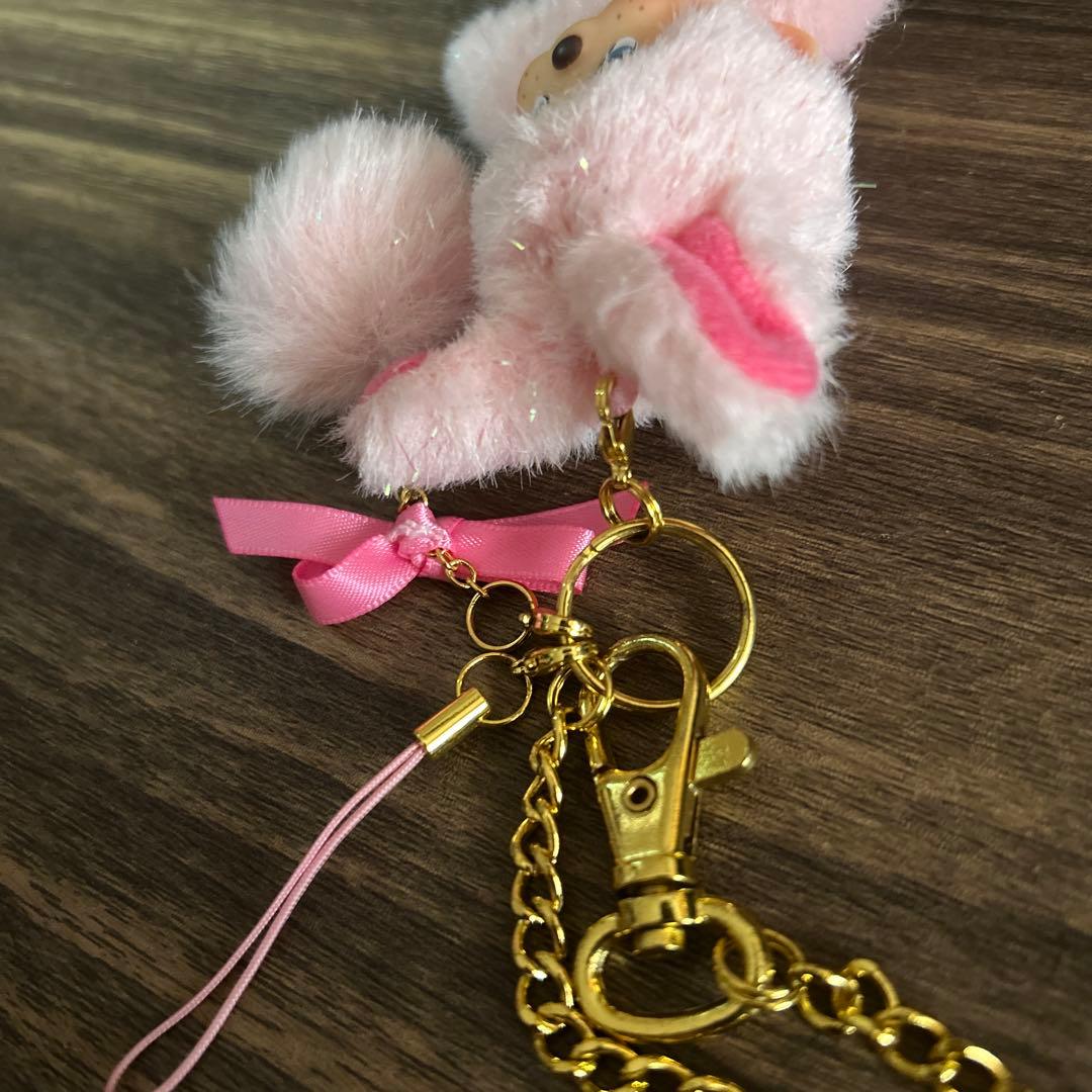 モンチッチ　チムたん　レア　ラメ　ぬいぐるみ　ストラップ　キーホルダー　レトロ