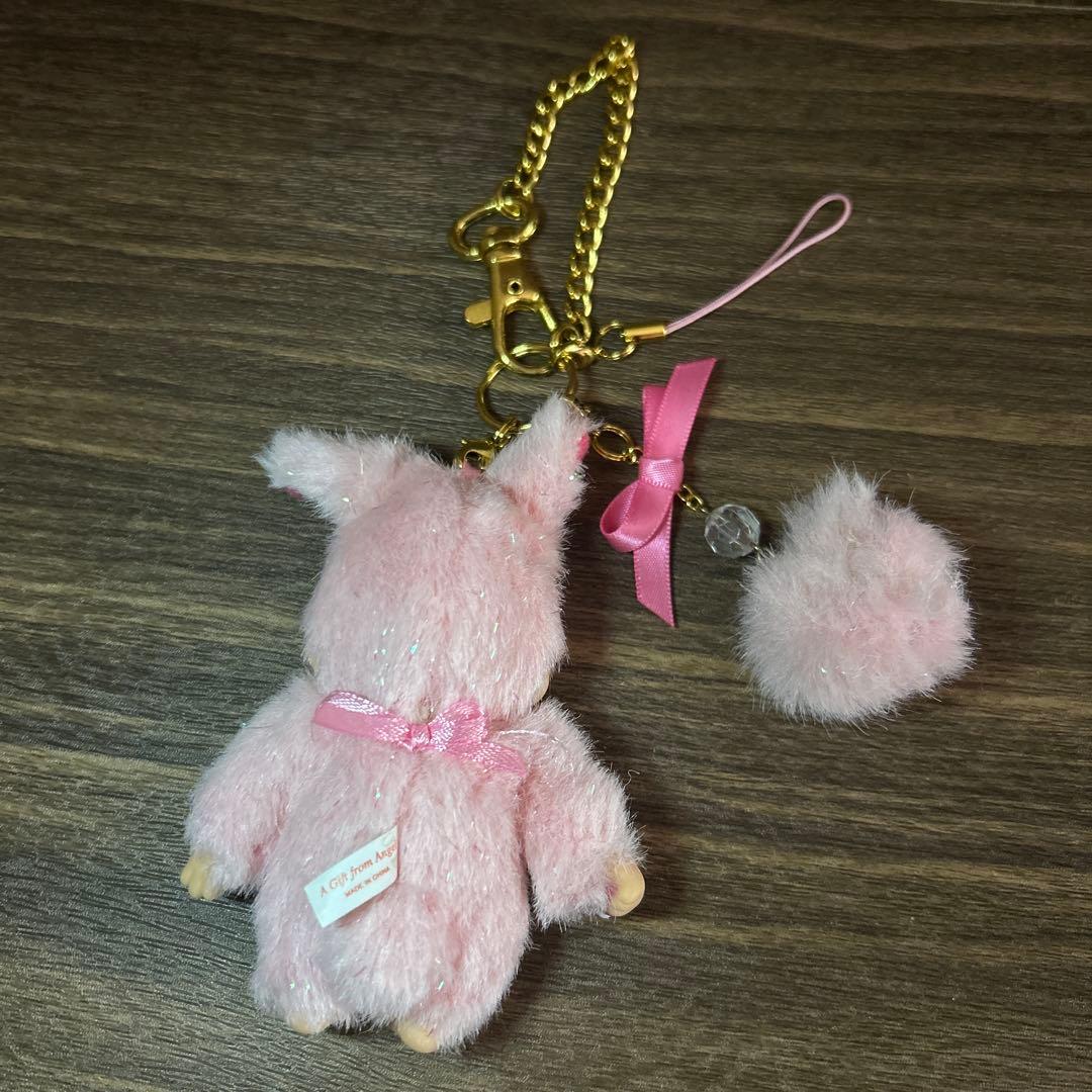 モンチッチ　チムたん　レア　ラメ　ぬいぐるみ　ストラップ　キーホルダー　レトロ