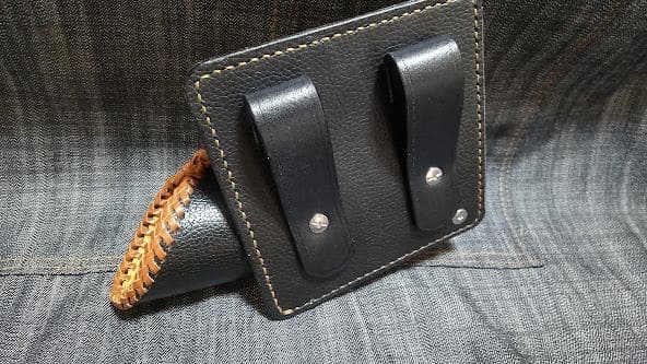 本革　高剛性　タモホルスター　ホルダー　ヘチ釣り　落とし込み　チヌ　黒鯛