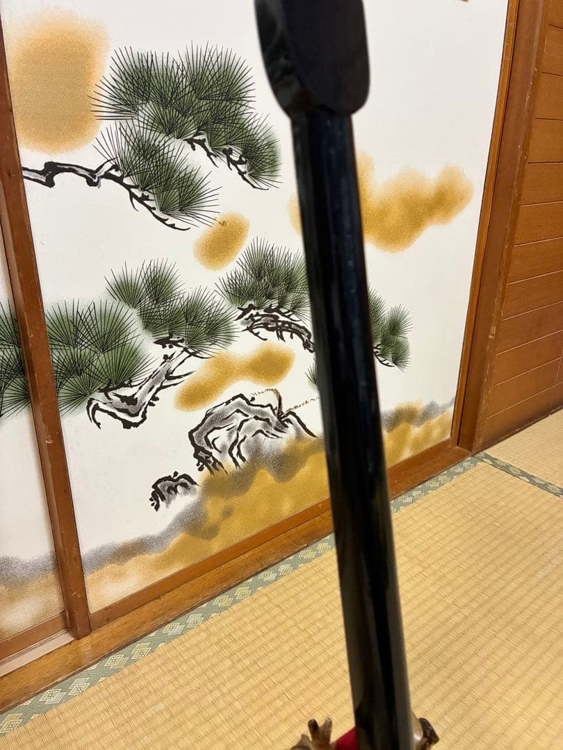 沖縄三線　島黒木！島クルチ！江戸ユナー型！本蛇皮一枚張り！