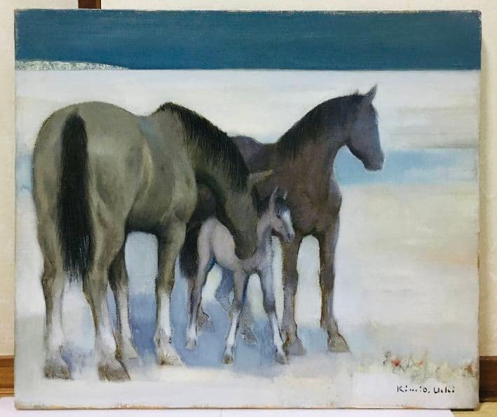 白いホリゾン　油絵　F10 (530×455mm)