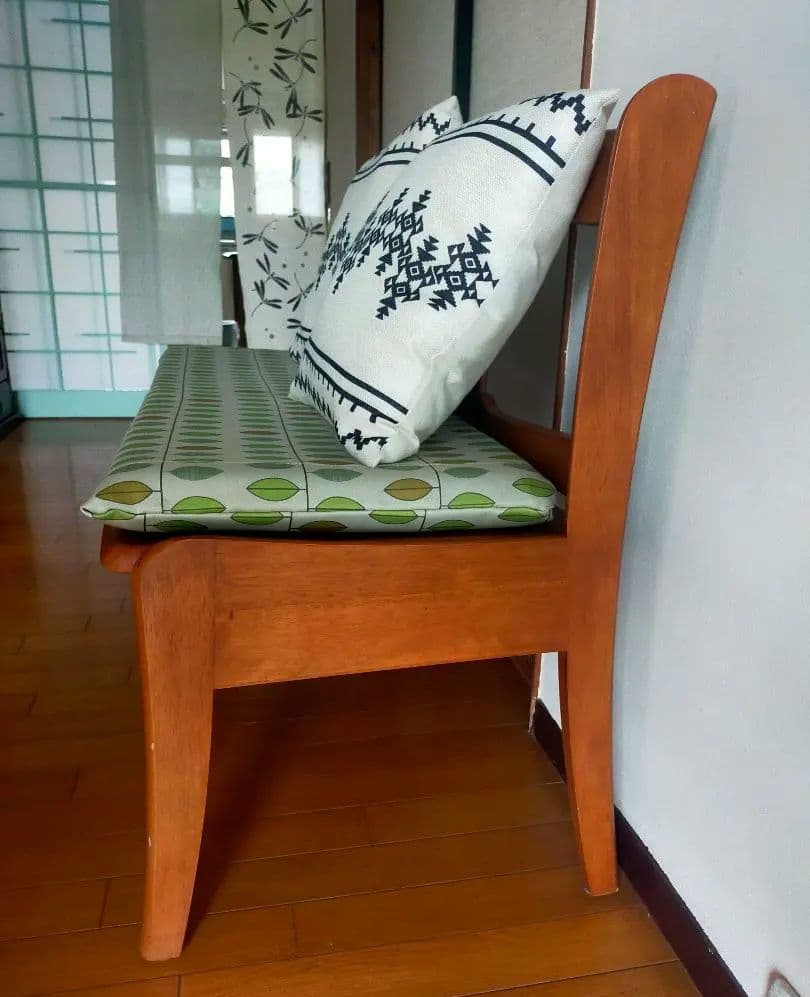 木製二人掛けベンチ ブラウン