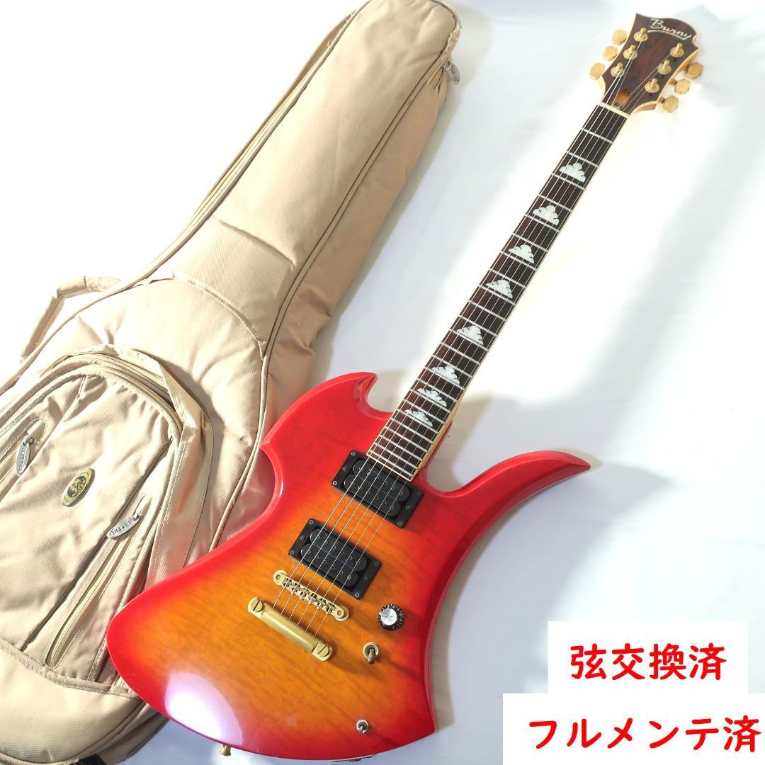 Burny HIDEモデル MG-85X モッキンバード ギター ギグバッグ付