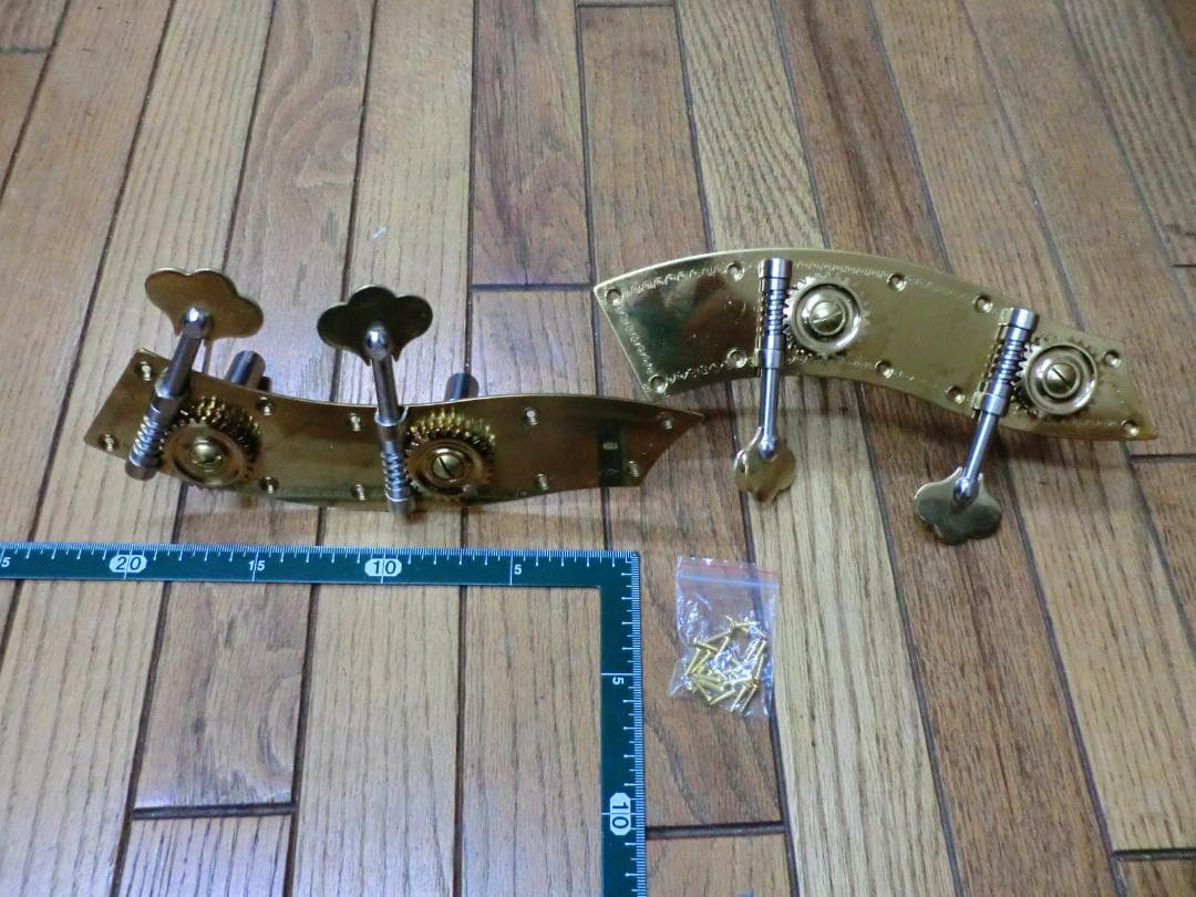 ダブルベース(コントラバス）用糸巻、ペグ