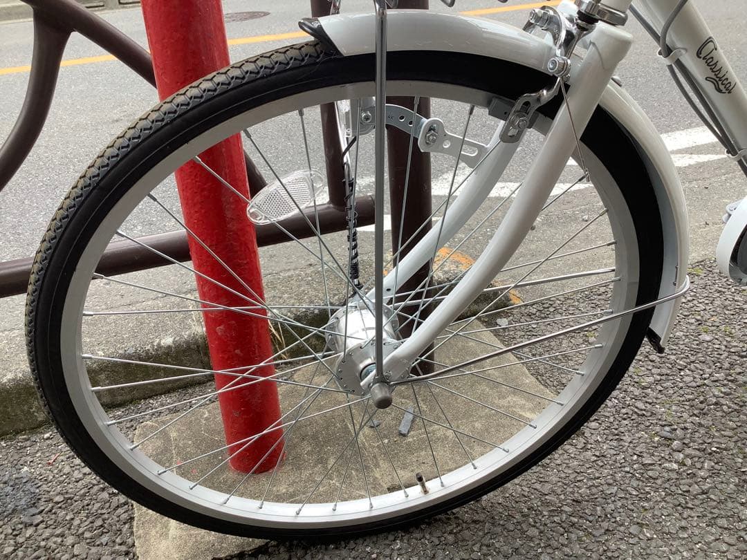 ganpu33 クラシカルジュニア　24インチ　6段変速ホワイト/※104