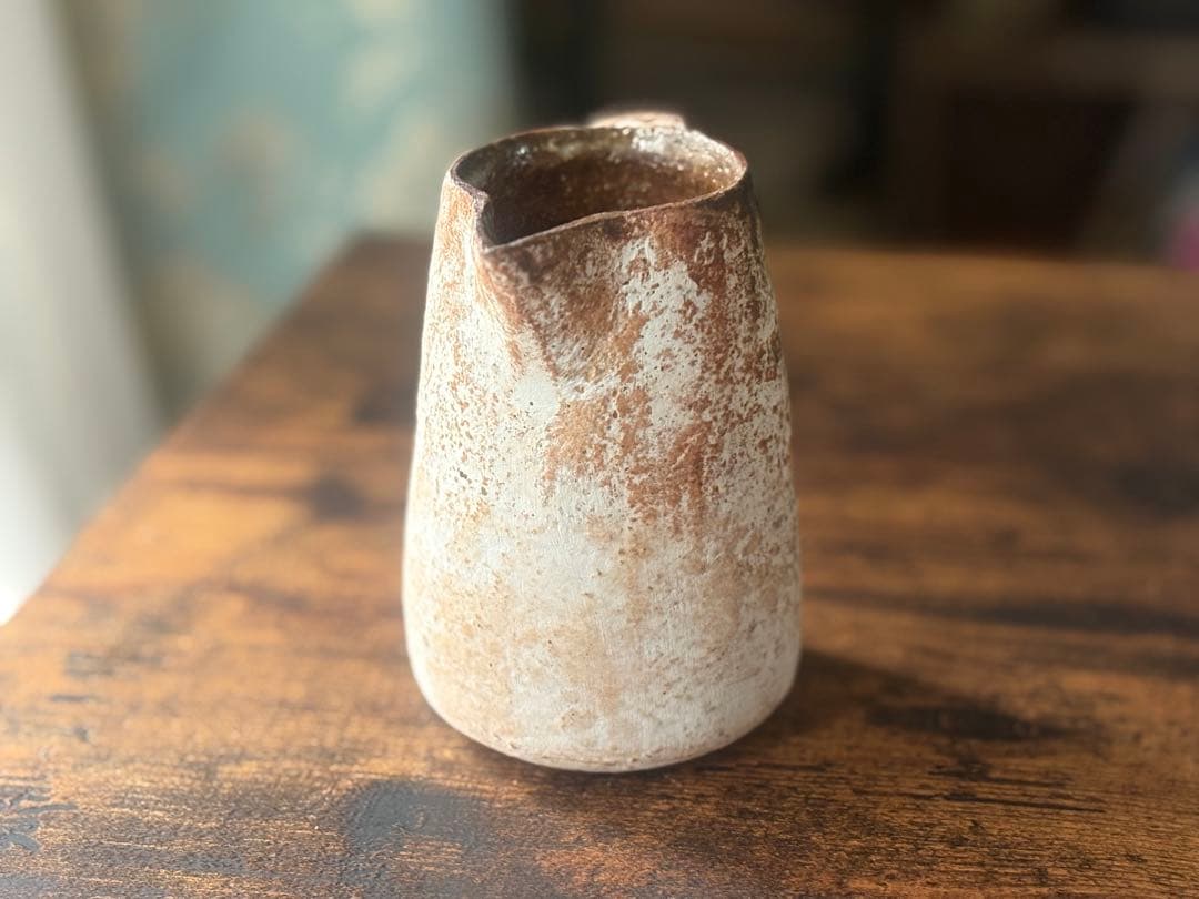 新品　石原稔久　片口&花器　薪釜