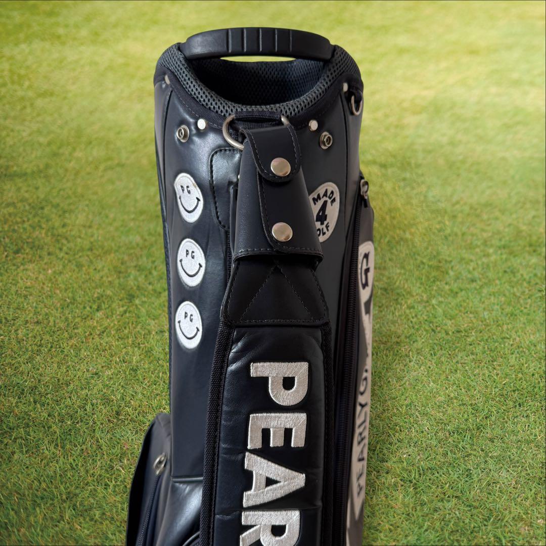 パーリーゲイツ　キャディ バッグ　ショルダー式　スタンド式　軽量　紺　ネイビー