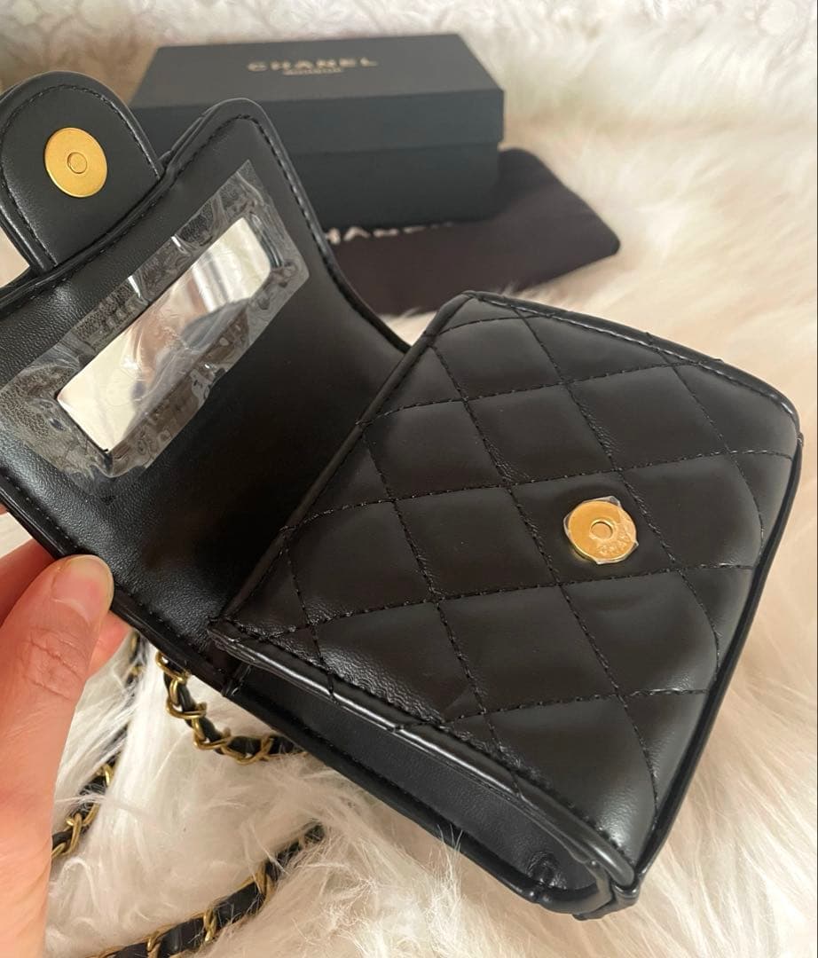 【非売品】CHANEL ウォレット　キルティング チェーン　ショルダーバッグ