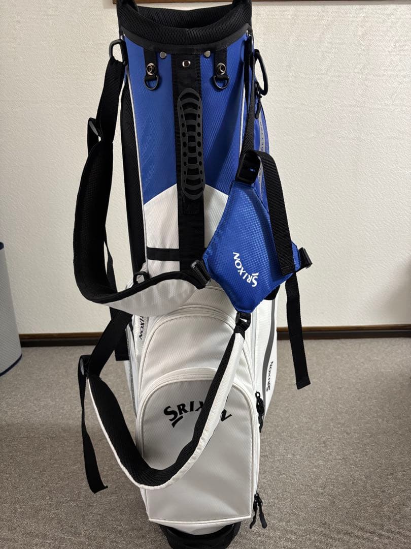 SRIXON スタンド式キャディバッグ ホワイト/ブルー　美品