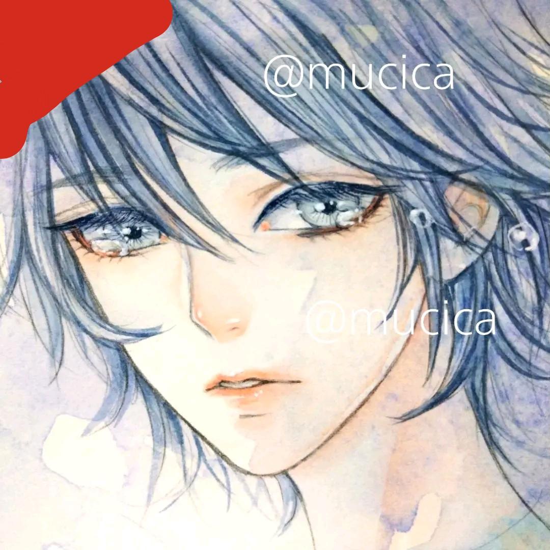 専用　手描きイラスト《Don't cry》絵画　オリジナル　水彩画