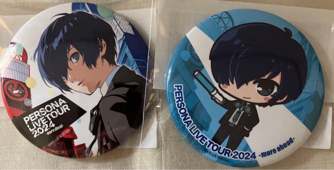 ペルソナ3 結城理 主人公 ペルソナライブ　缶バッジ