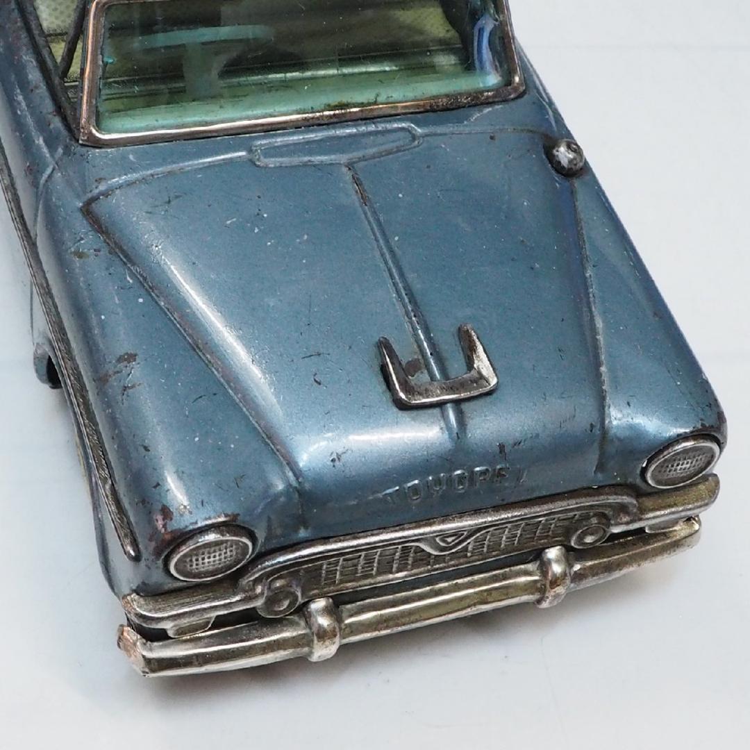 萬代屋【トヨペット クラウン デラックス青ミラー無】ブリキtin car箱コピー