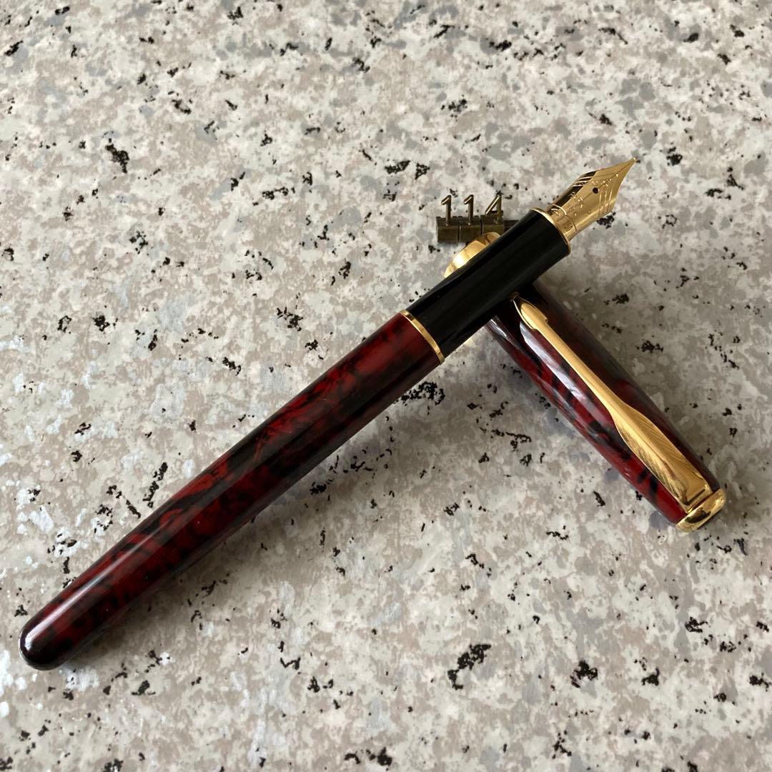 #114 オーバーホール済み 万年筆 パーカー SONNET P 18k