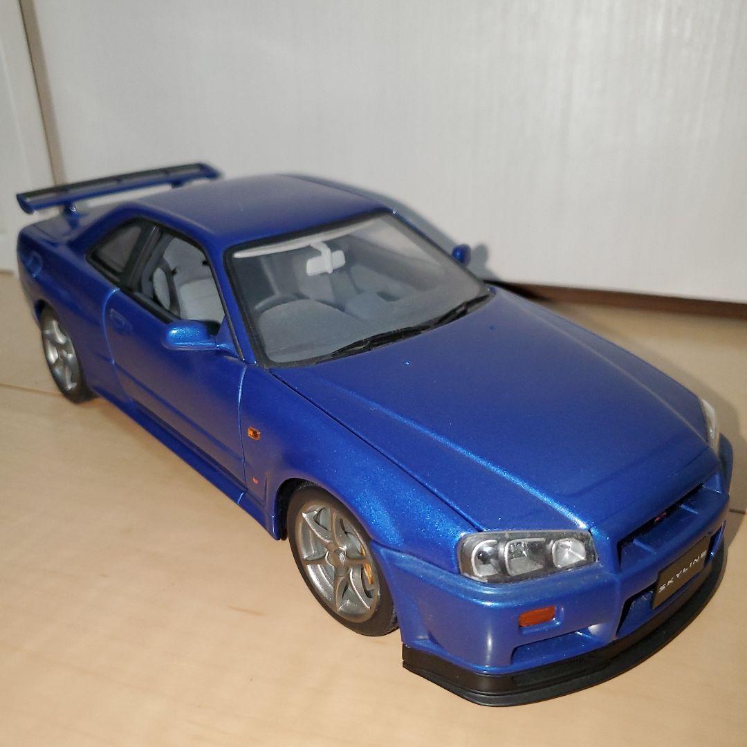 オートアート1/18 77301 日産R34スカイラインGT-R 1999ブルー