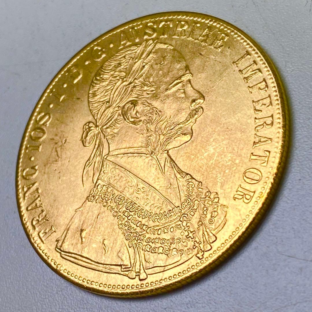 海外古銭　オーストリア　ダカット　双頭の鷲　　1915年