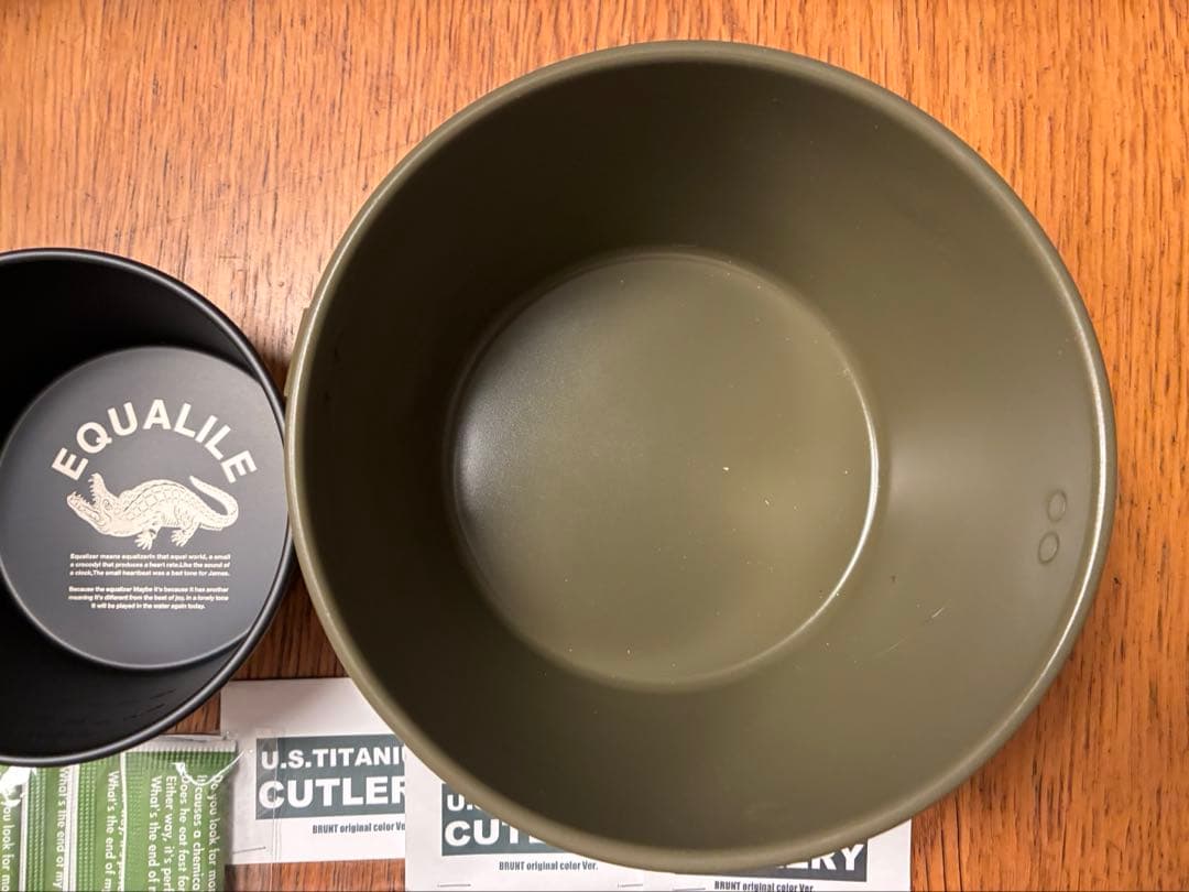 ブラント　bushdebrunt tummy 鍋　割箸カトラリー カラビナ　OD