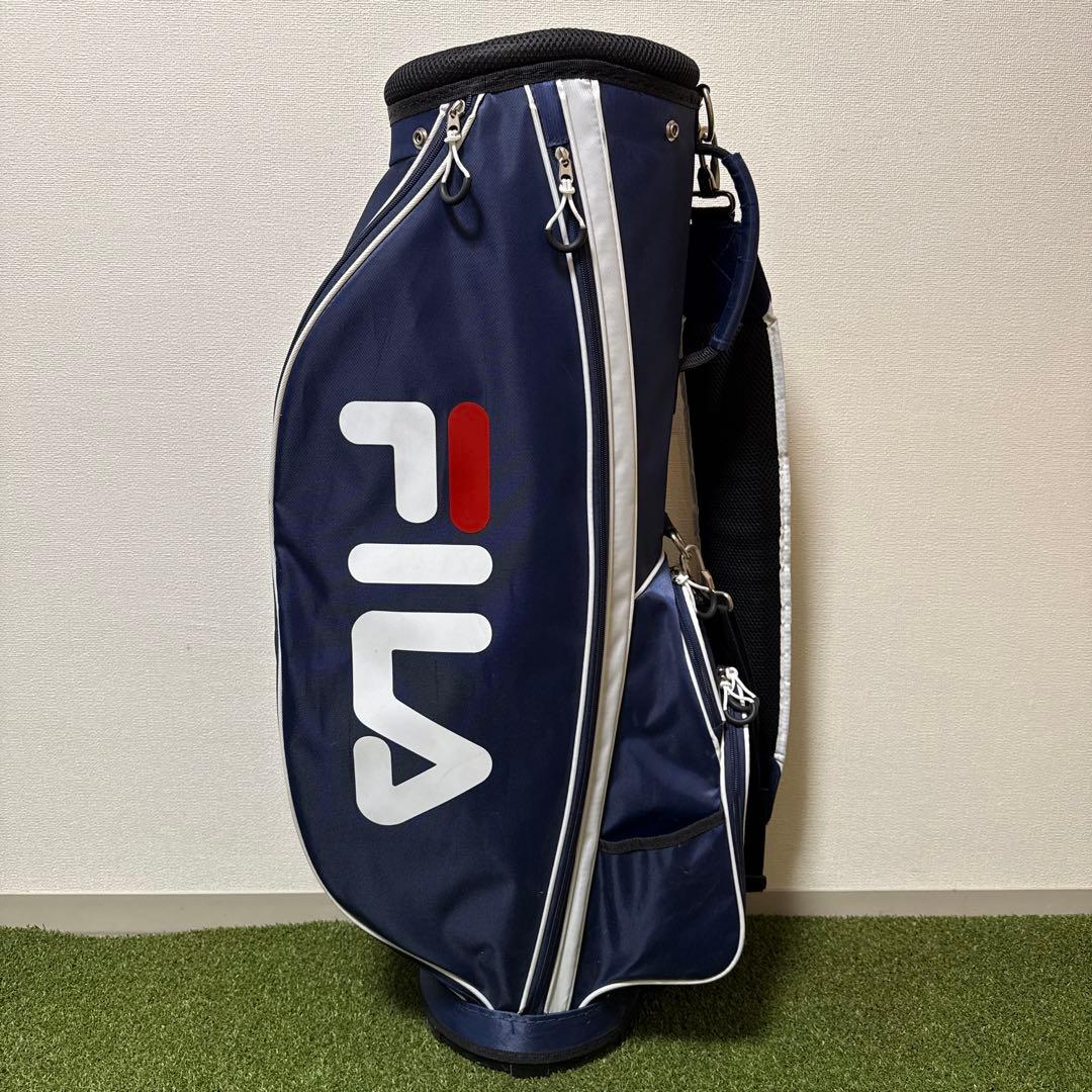 美品 FILA フィラ キャディバッグ 8型 46インチ対応 約2.5kg