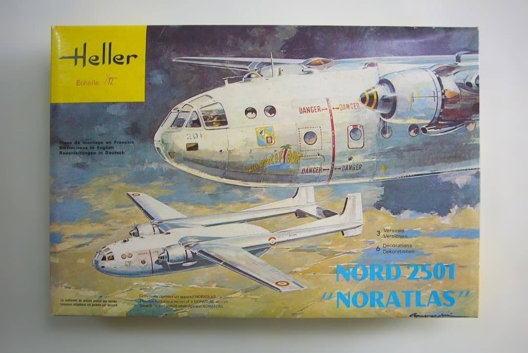 Heller1/72 ①NORATLAS双胴輸送機 ②BLOCH夜間爆撃2個出品