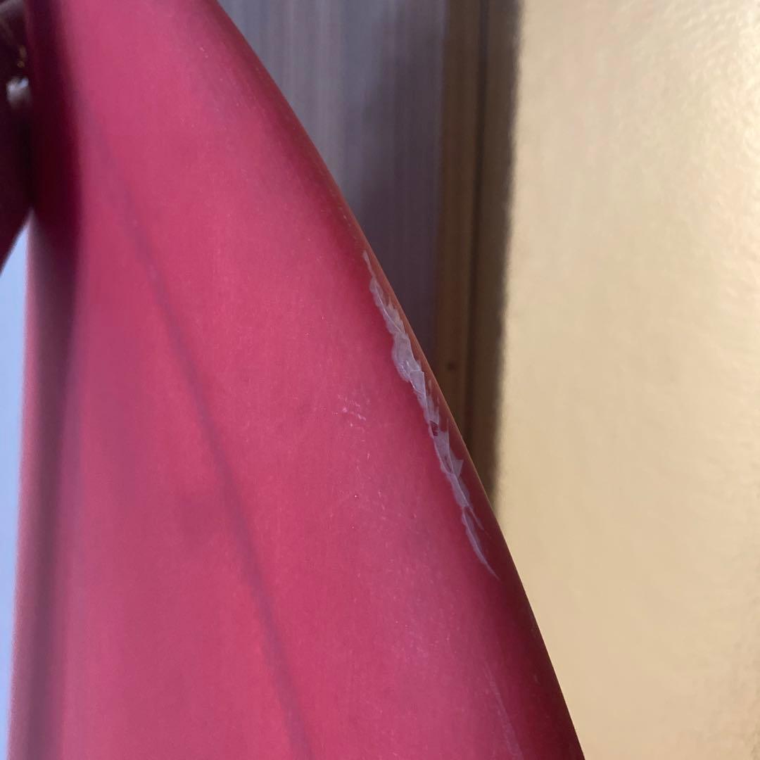 ESSENCEフィッシュ サーフボード ショート5'10 赤