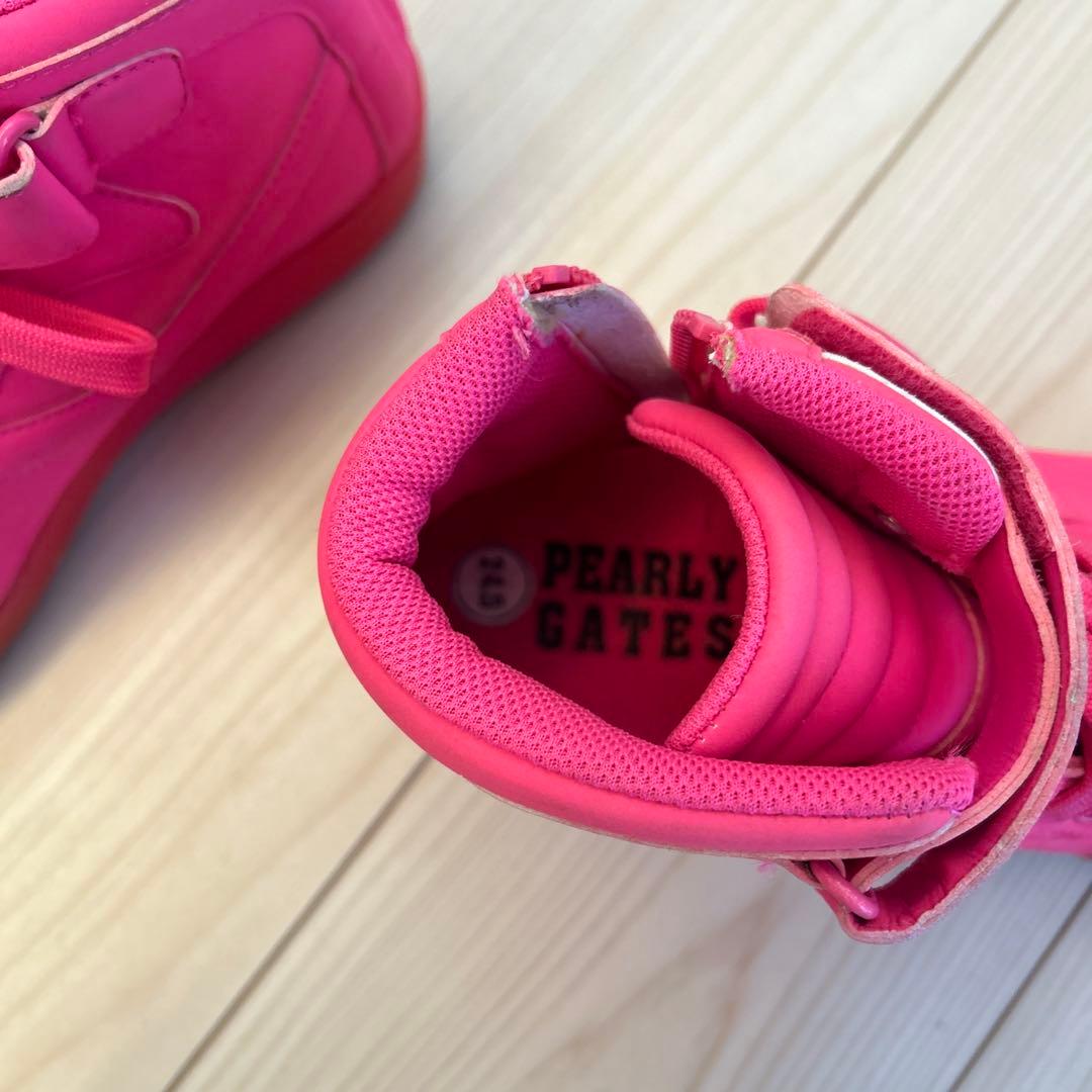 パーリーゲイツ ピンク ゴルフシューズ