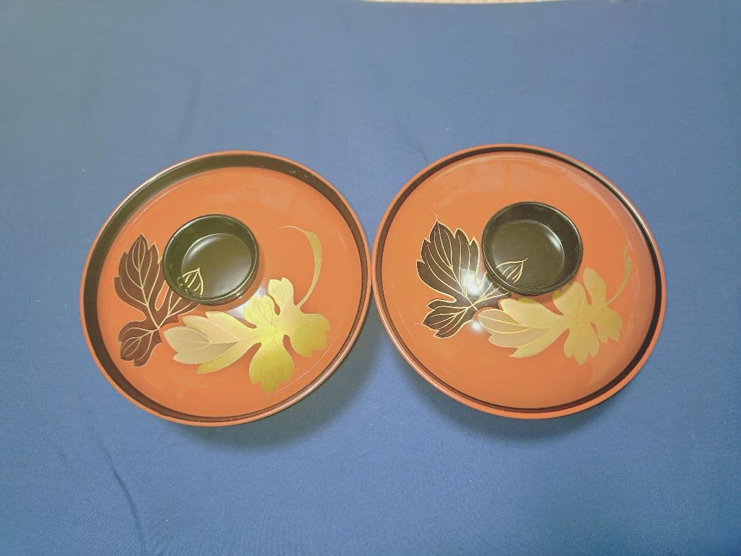 輪島塗　美術漆器　蒔絵煮物椀　雑煮　2椀セット