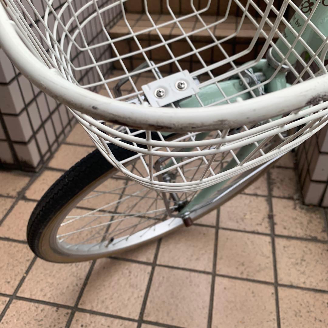 【POM】MAHALOジュニア ミントグリーン 自転車 変速機付き　22