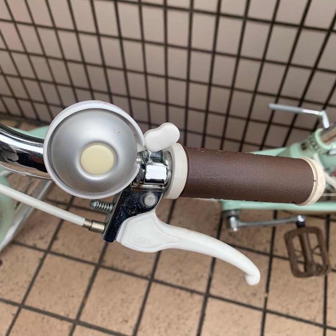 【POM】MAHALOジュニア ミントグリーン 自転車 変速機付き　22