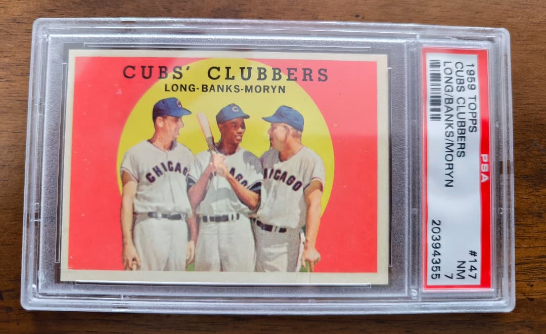 1959年 TOPPS CUBS CLUBBERS #147 PSA 7