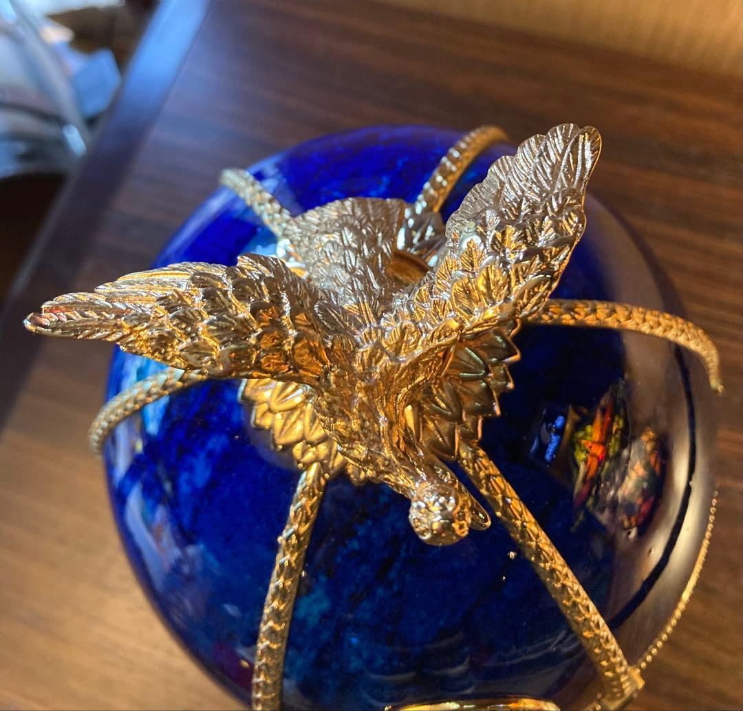 ラドガ インペリアルコレクション 青 ベネチアングラス デキャンタ 空瓶 空箱