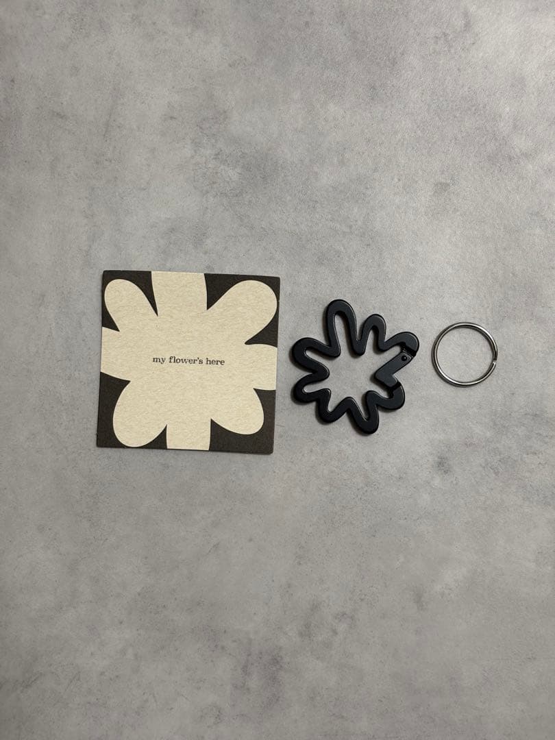 藤井風 花 カラビナ ブラック 黒