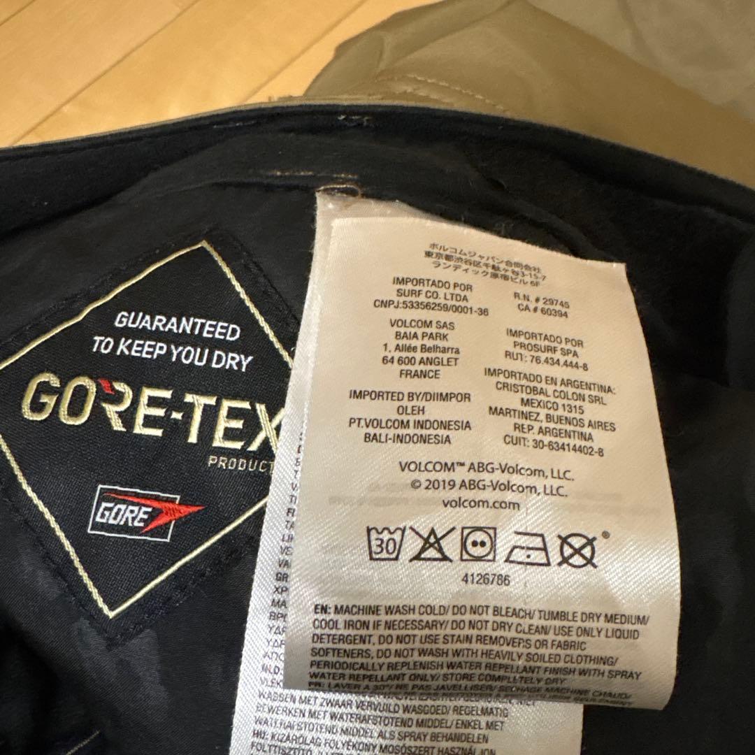 VOLCOM GORE-TEXスノーボードパンツ レディース ベージュ　Sサイズ