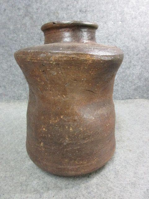 信楽焼せんべい壷 [B25398]