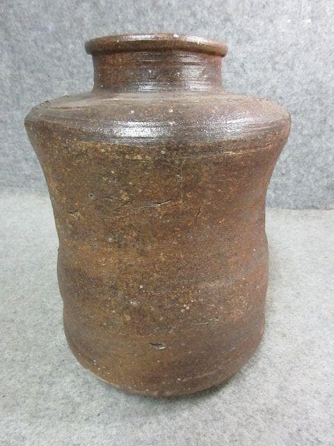 信楽焼せんべい壷 [B25398]