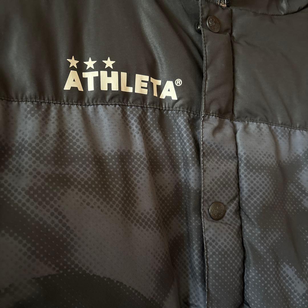 ATHLETA ベンチコート 160サイズ ブラック 迷彩柄