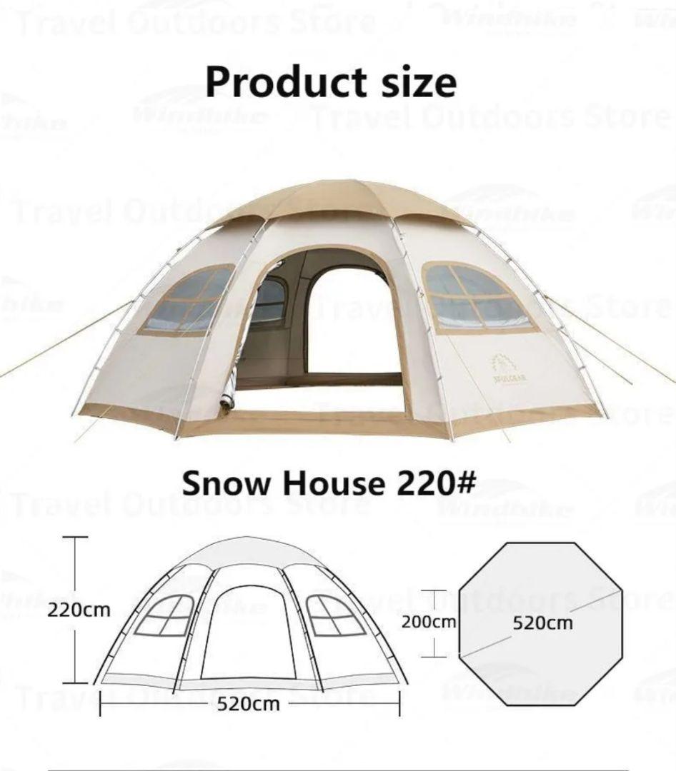 日本未発売　ドーム型　大型　テント　ナチュラル　オフホワイト　サンドカラー