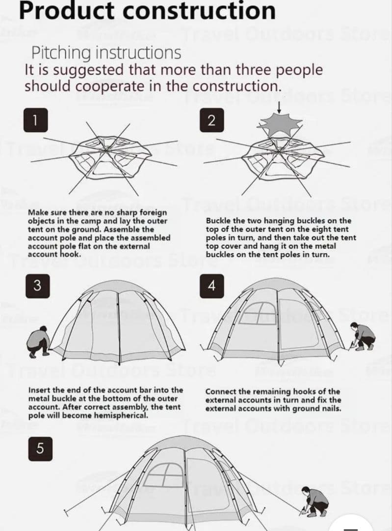日本未発売　ドーム型　大型　テント　ナチュラル　オフホワイト　サンドカラー