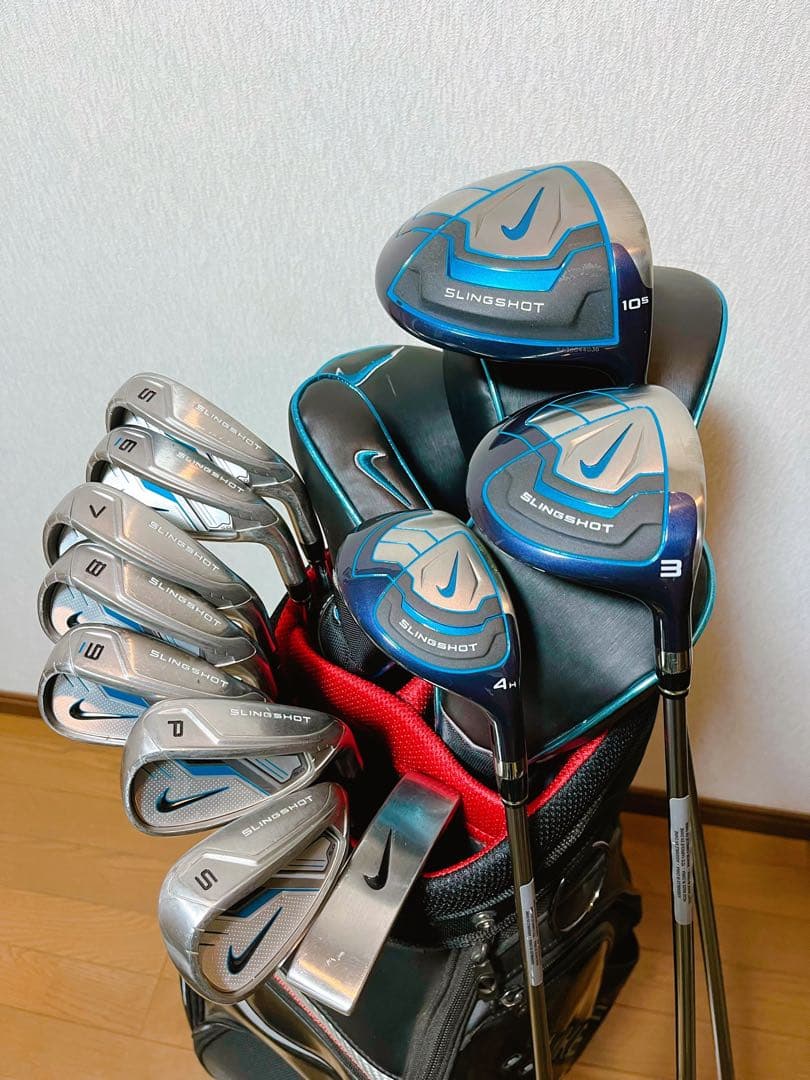 NIKEナイキ ゴルフクラブキャディバッグセット 初心者向け 未使用ボール24個