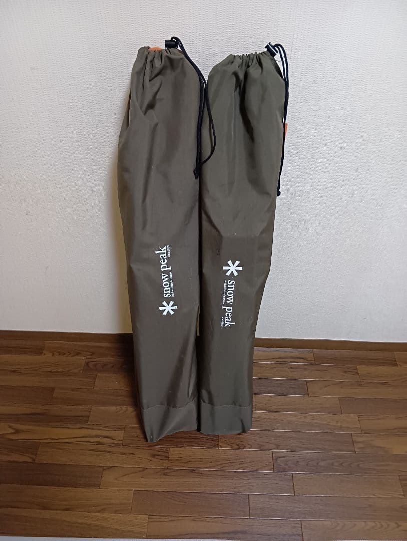 スノーピークpeak　ローチェア　帆布オレンジペアセット　中古