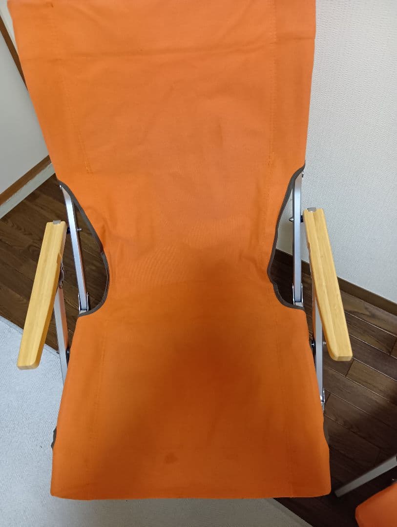 スノーピークpeak　ローチェア　帆布オレンジペアセット　中古