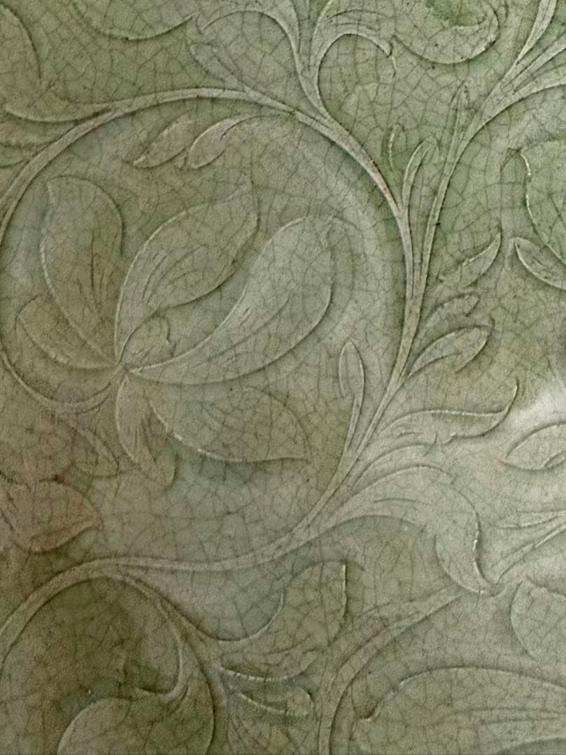 アンティーク 時代不明耀州窯刻花鉢陶磁器 中国 古玩