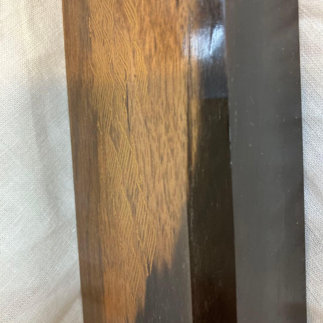 茶道具　炉縁　縞柿蒔絵　萩井好斎作　共箱　50 万(税抜)購入　S38RF