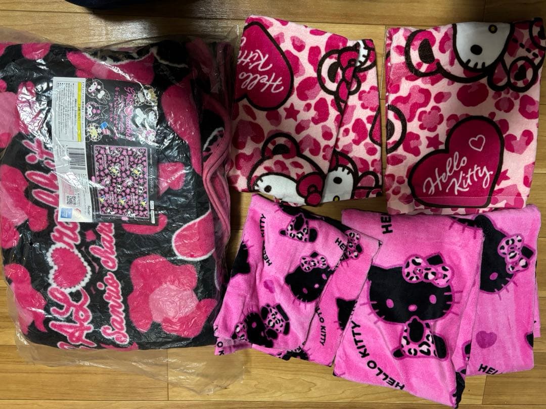 サンリオ ハローキティ ギャルブランケット バスタオルフェイスタオルセット