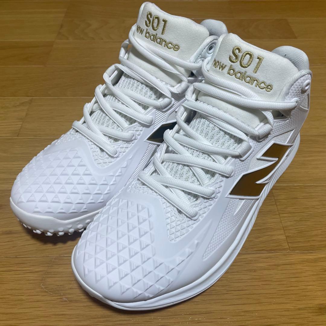 Ohtani v1 大谷翔平 ニューバランス ホワイト ゴールド 26.0㎝