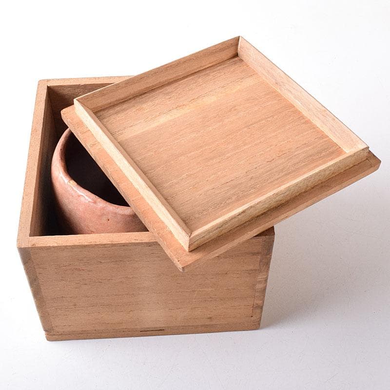 茶道具　楽吉佐衛門　赤楽茶碗　共箱　V　R8773