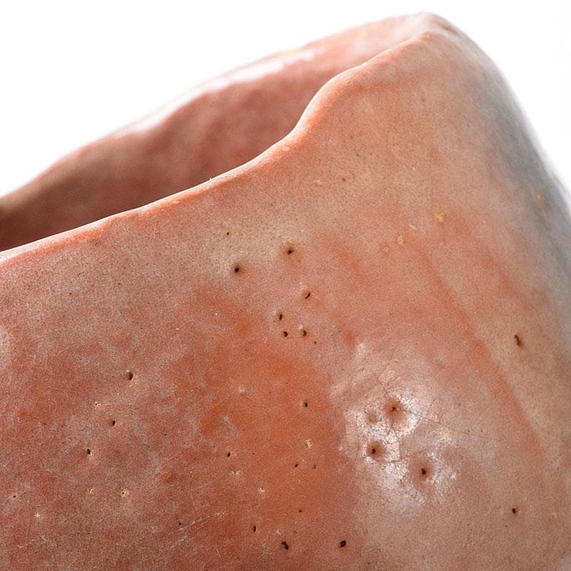 茶道具　楽吉佐衛門　赤楽茶碗　共箱　V　R8773