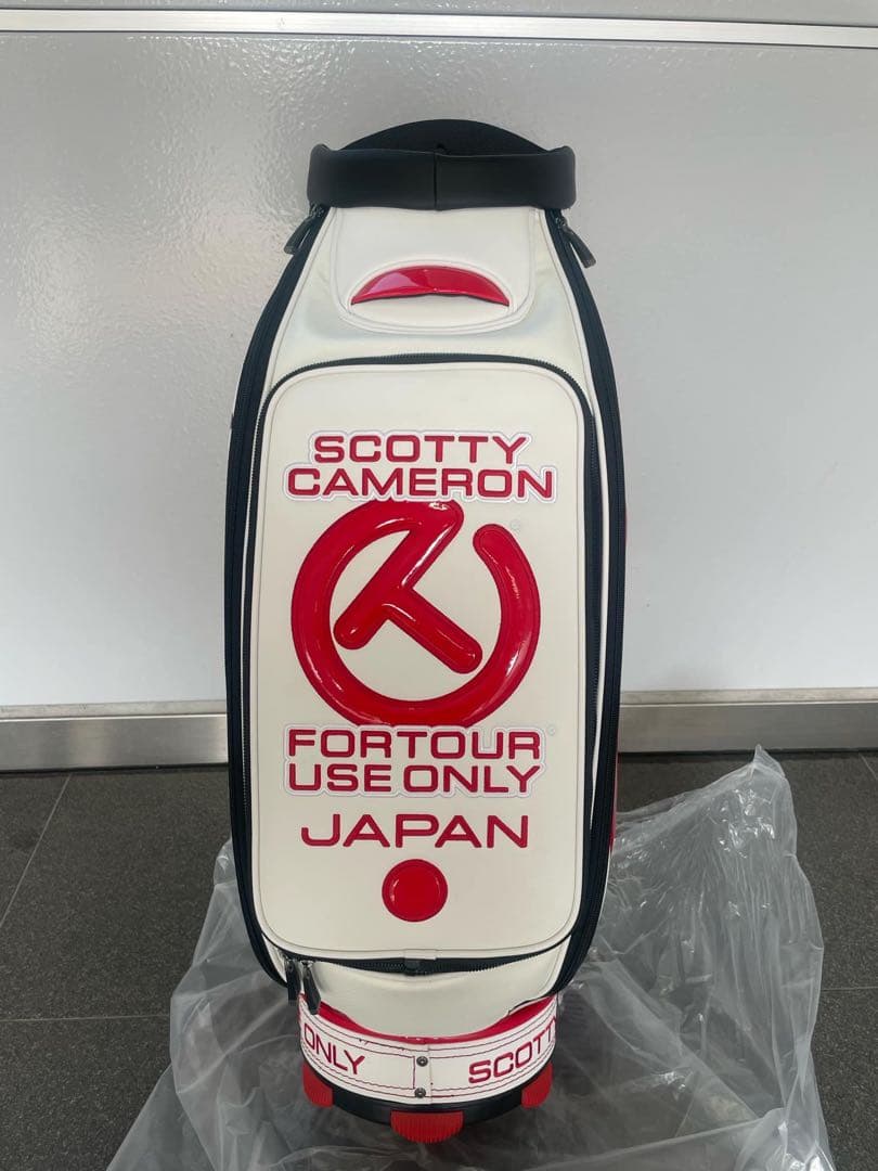スコッティキャメロン★白色/赤★CTツアー用Staff ゴルフバッグ★新品未使用